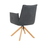 Mika-Paul 2er-Set - Armlehnenstuhl mit mini Cord Stoff