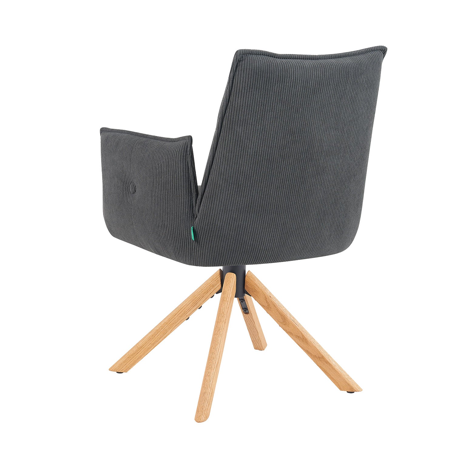 Mika-Paul 2er-Set - Armlehnenstuhl mit mini Cord Stoff