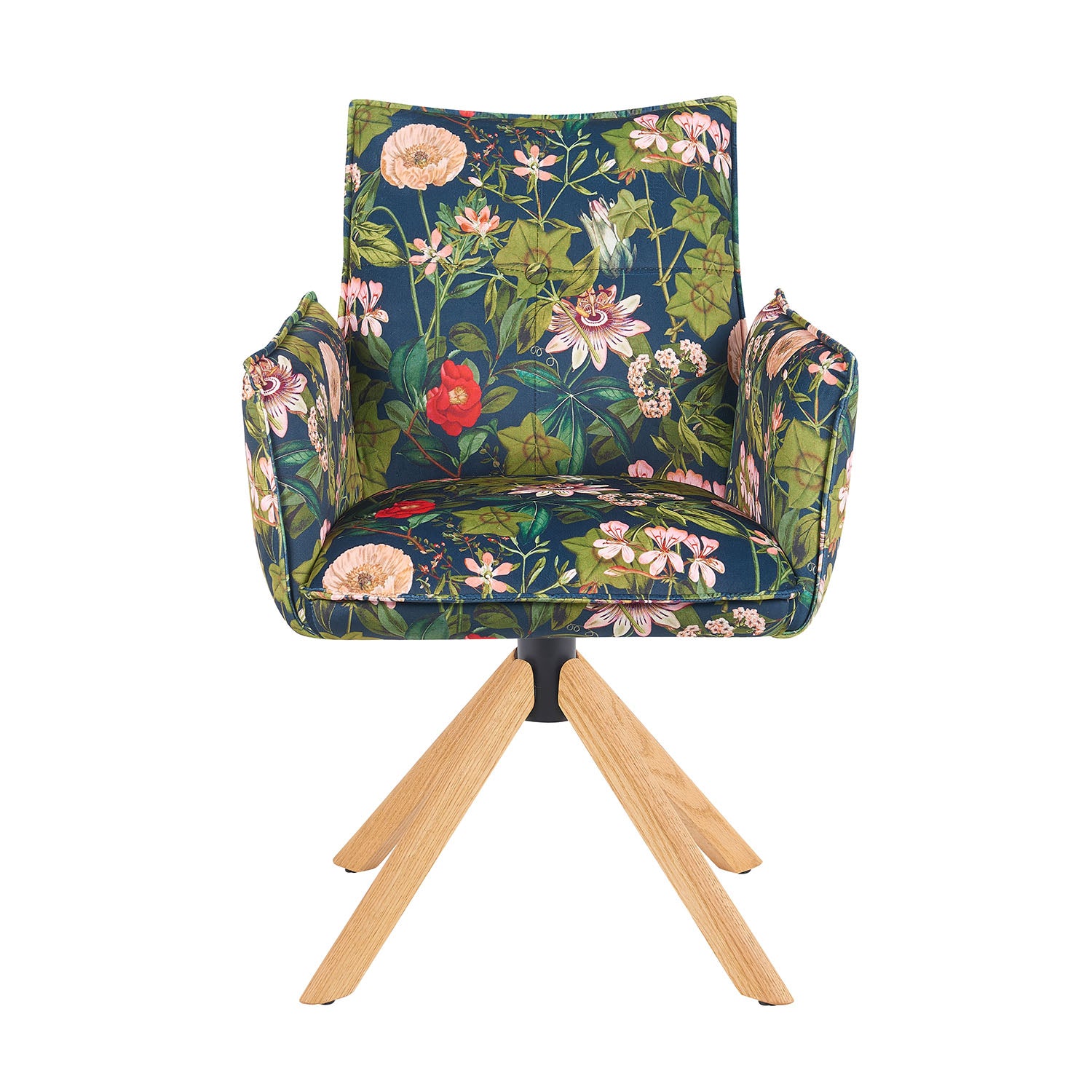 Mika-Paul 2er-Set - Armlehnenstuhl mit mini Cord Stoff