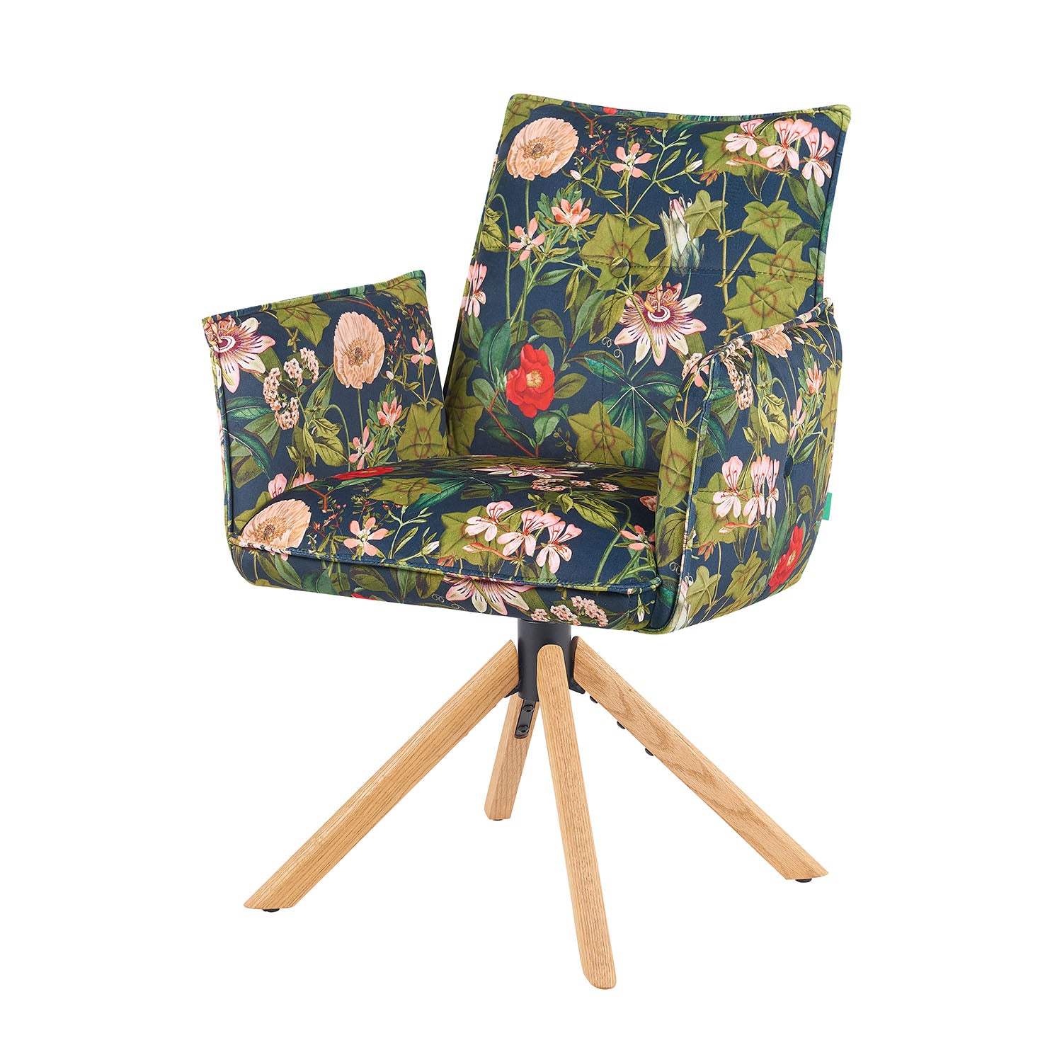 Mika-Paul 2er-Set - Armlehnenstuhl mit mini Cord Stoff