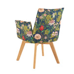 Mika-Emil - Armlehnenstuhl in Cord mit massivem Eichenholzgestell