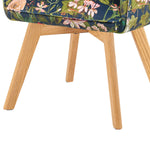 Mika-Emil - Armlehnenstuhl in Cord mit massivem Eichenholzgestell