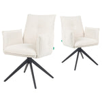 Mika-Nina 2er-Set- Armlehenstuhl mit Mini Cord Bezug