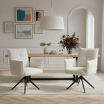 Mika-Nina 2er-Set- Armlehenstuhl mit Mini Cord Bezug