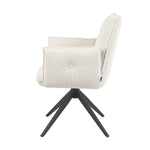 Mika-Nina 2er-Set- Armlehenstuhl mit Mini Cord Bezug