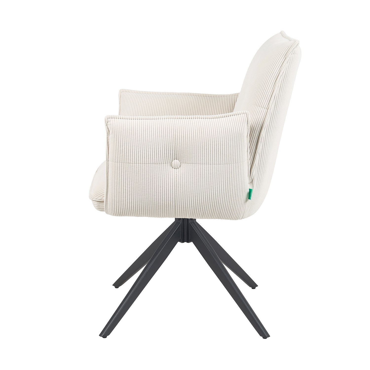 Mika-Nina 2er-Set- Armlehenstuhl mit Mini Cord Bezug