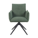 Mika-Nina 2er-Set- Armlehenstuhl mit Mini Cord Bezug