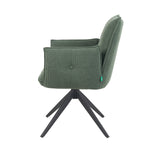 Mika-Nina 2er-Set- Armlehenstuhl mit Mini Cord Bezug