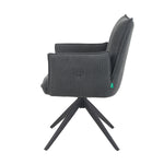 Mika-Nina 2er-Set- Armlehenstuhl mit Mini Cord Bezug