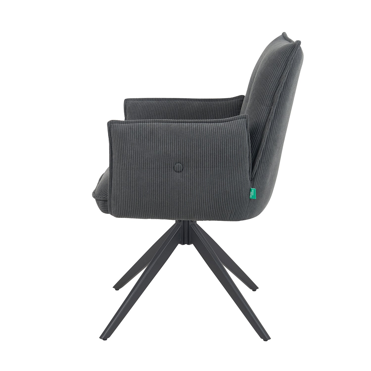 Mika-Nina 2er-Set- Armlehenstuhl mit Mini Cord Bezug