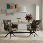 Mika-Nina 2er-Set- Armlehenstuhl mit Mini Cord Bezug