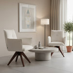 Esszimmerstuhl Mika-Emil 2er-Set | 360° drehbar | Eiche geölt Natur