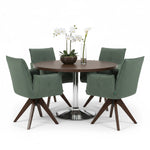 Esszimmerstuhl Mika-Emil 2er-Set | 360° drehbar | Eiche geölt Natur