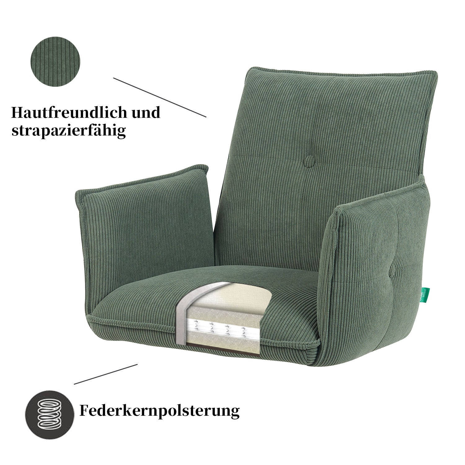 Esszimmerstuhl Mika-Emil 2er-Set | 360° drehbar | Eiche geölt Natur