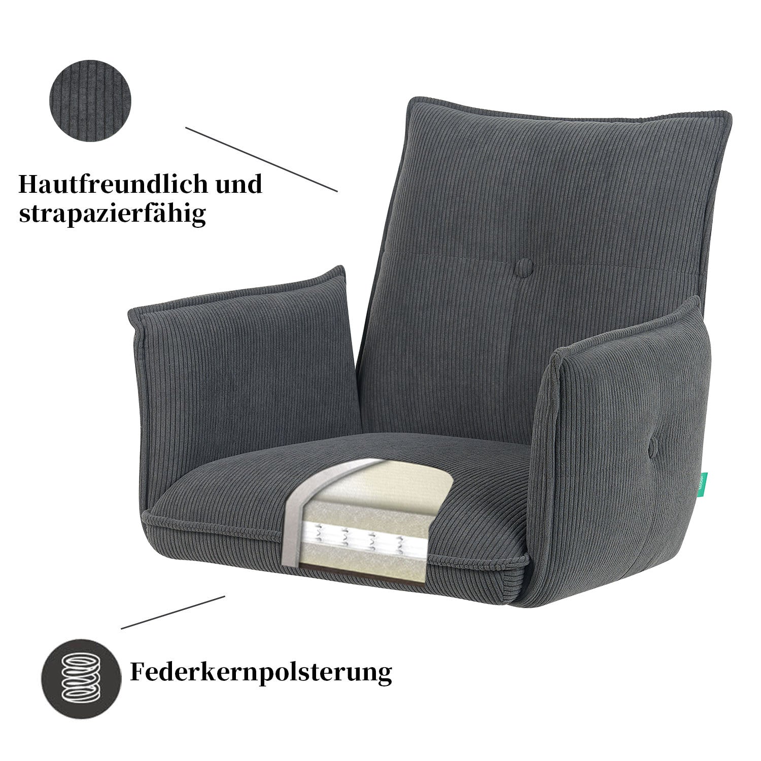 Esszimmerstuhl Mika-Emil 2er-Set | 360° drehbar | Eiche geölt Natur