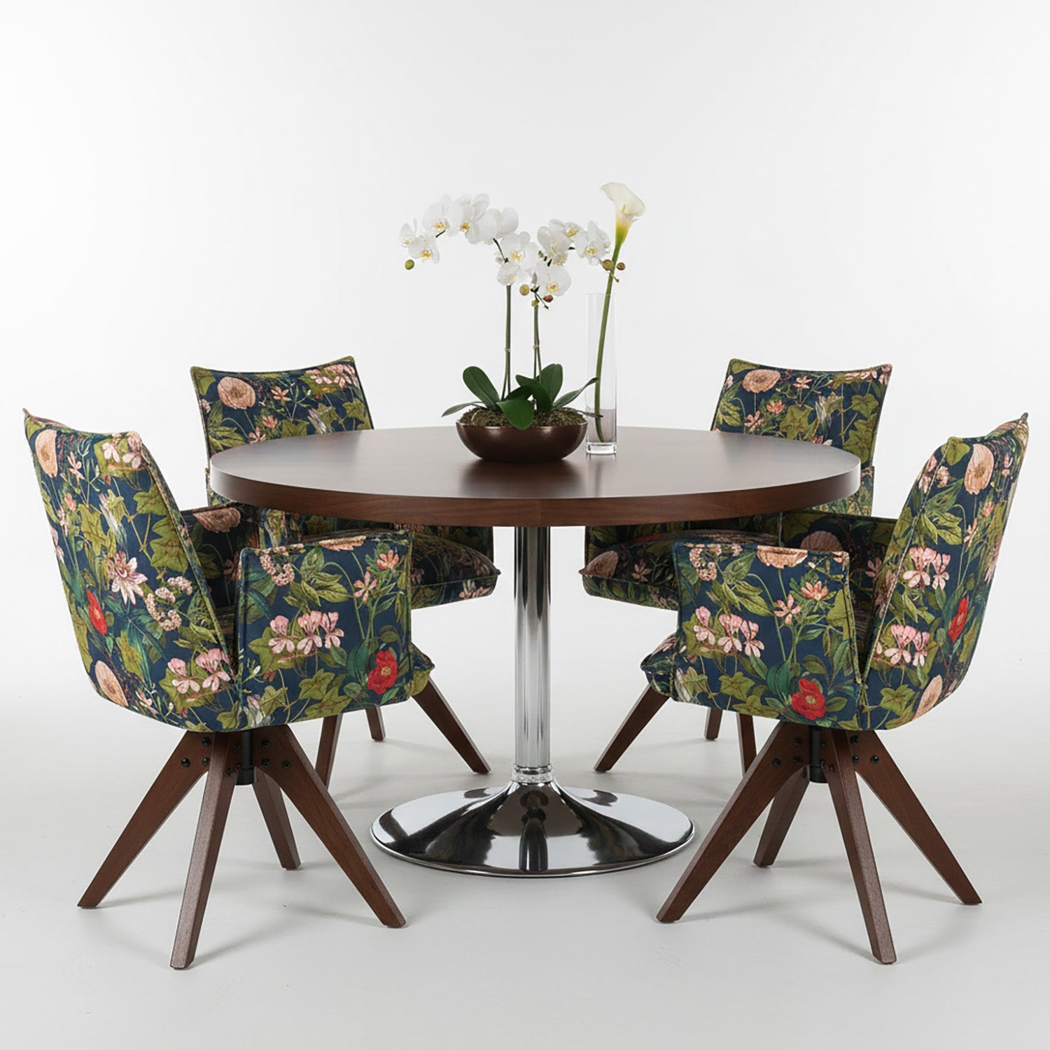 Esszimmerstuhl Mika-Emil 2er-Set | 360° drehbar | Eiche geölt Natur