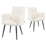 Mika-Nina 2er-Set- Armlehenstuhl mit Mini Cord Bezug