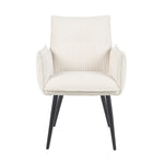 Mika-Nina 2er-Set- Armlehenstuhl mit Mini Cord Bezug