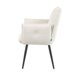 Mika-Nina 2er-Set- Armlehenstuhl mit Mini Cord Bezug