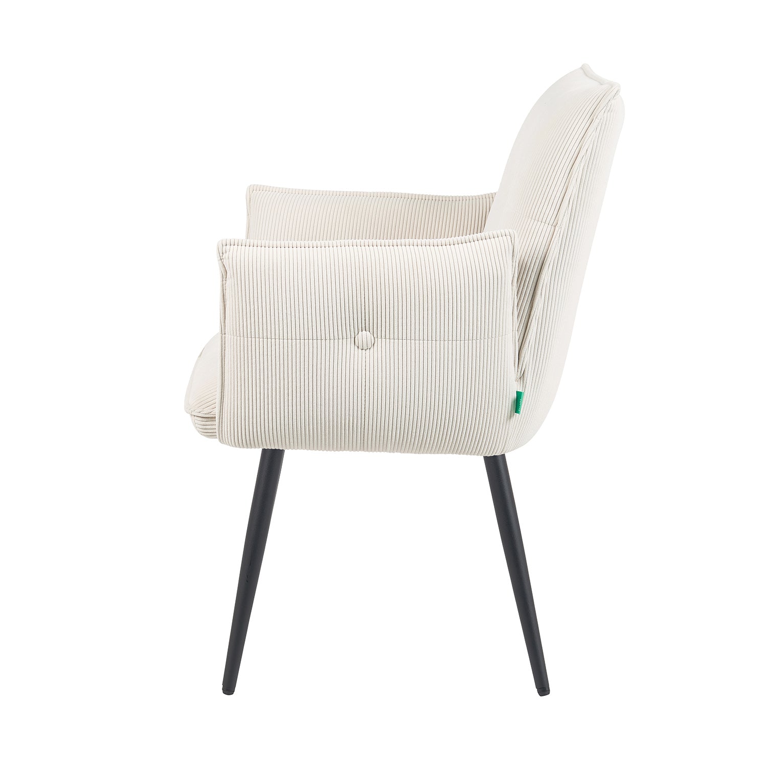 Mika-Nina 2er-Set- Armlehenstuhl mit Mini Cord Bezug