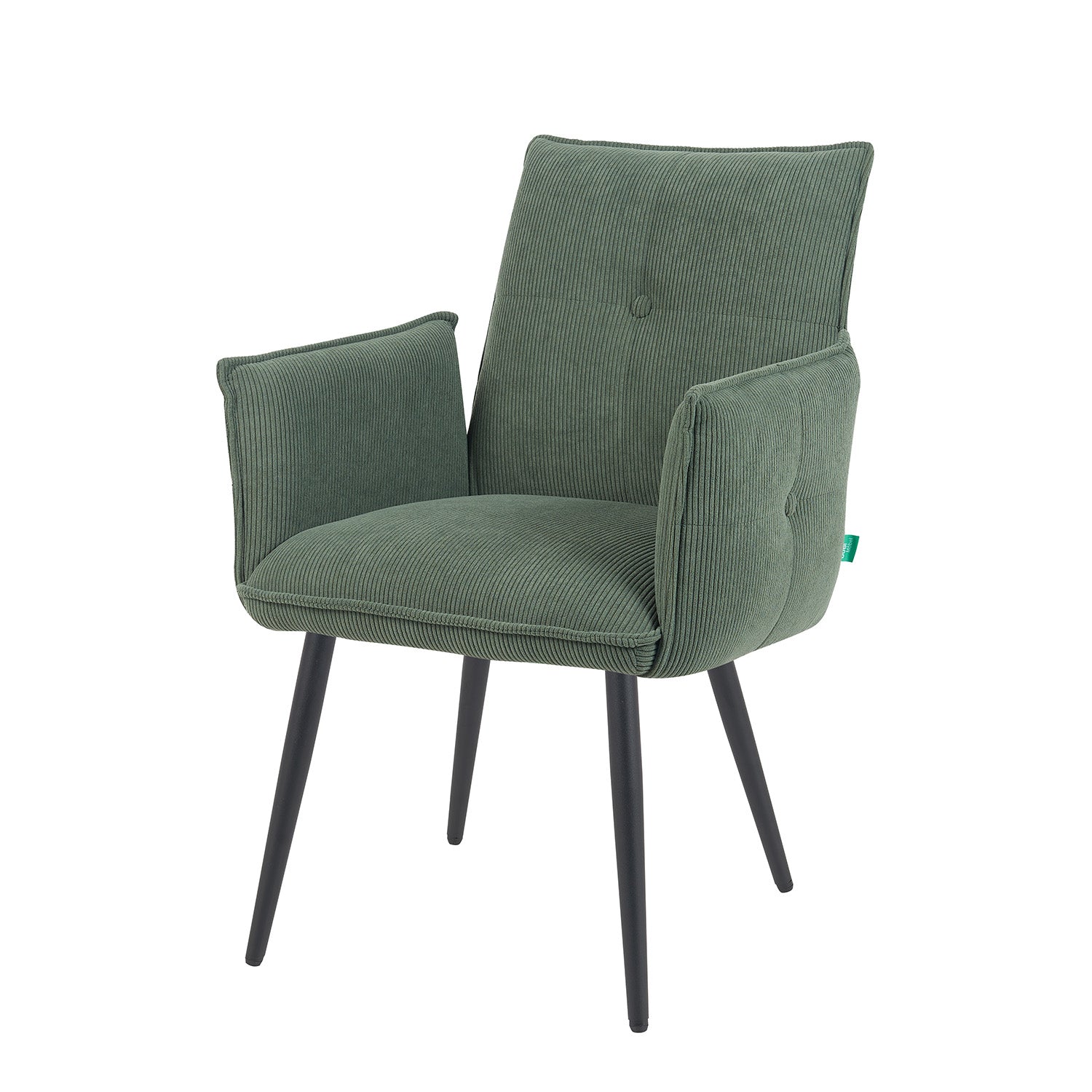 Mika-Nina 2er-Set- Armlehenstuhl mit Mini Cord Bezug