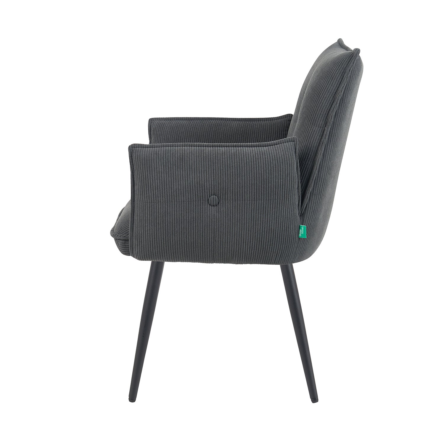 Mika-Nina 2er-Set- Armlehenstuhl mit Mini Cord Bezug