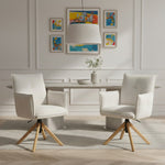 Mika-Paul 2er-Set - Armlehnenstuhl mit mini Cord Stoff