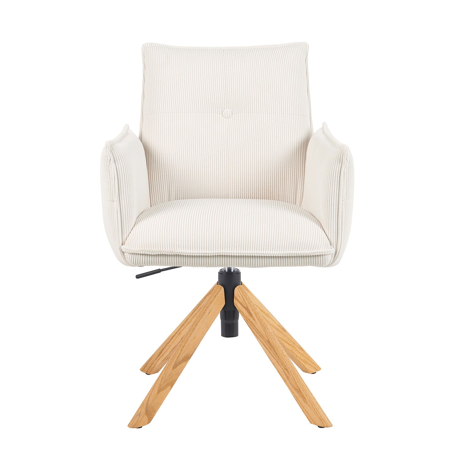 Mika-Paul 2er-Set - Armlehnenstuhl mit mini Cord Stoff