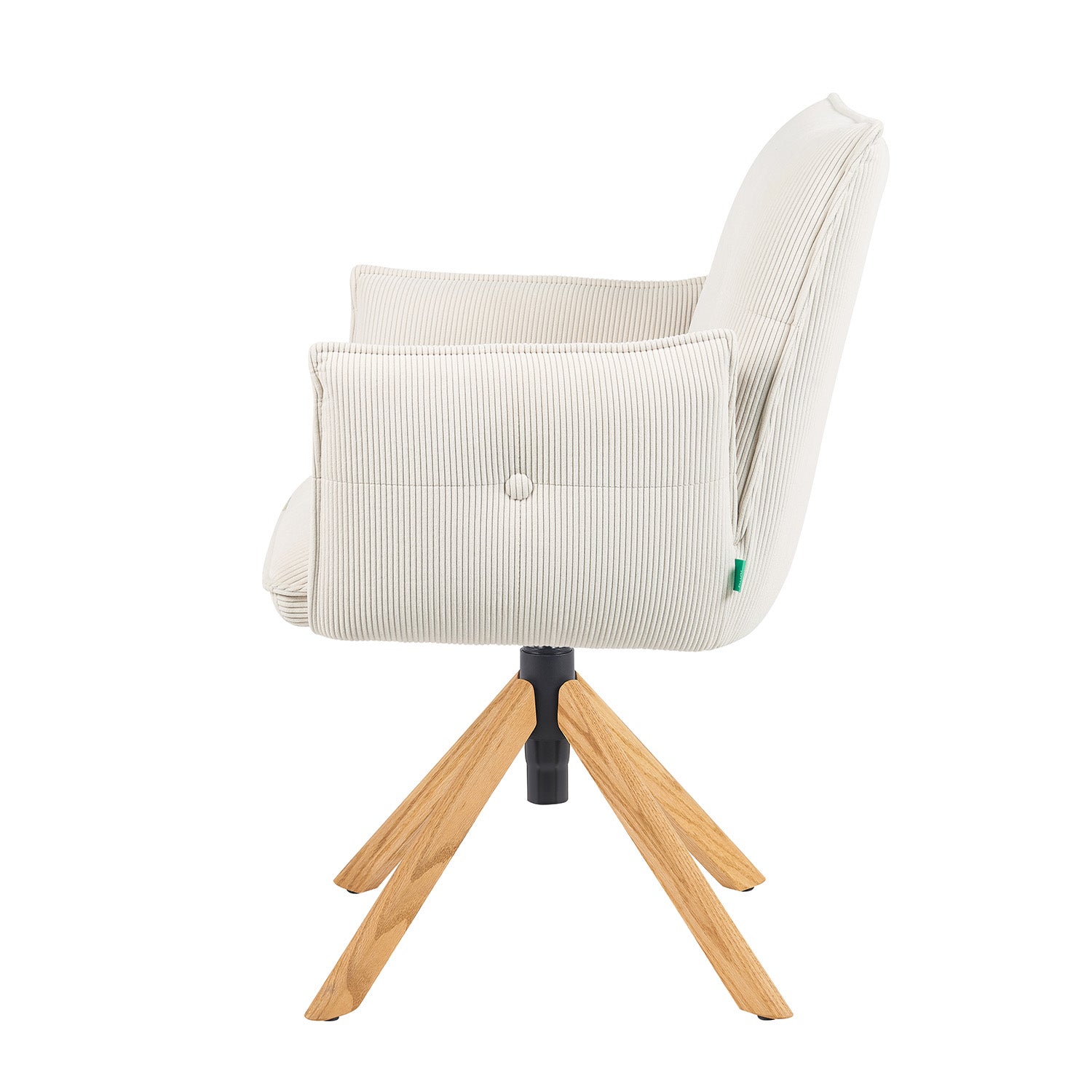 Mika-Paul 2er-Set - Armlehnenstuhl mit mini Cord Stoff