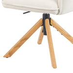 Mika-Paul 2er-Set - Armlehnenstuhl mit mini Cord Stoff