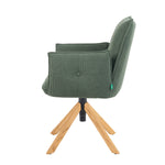 Mika-Paul 2er-Set - Armlehnenstuhl mit mini Cord Stoff