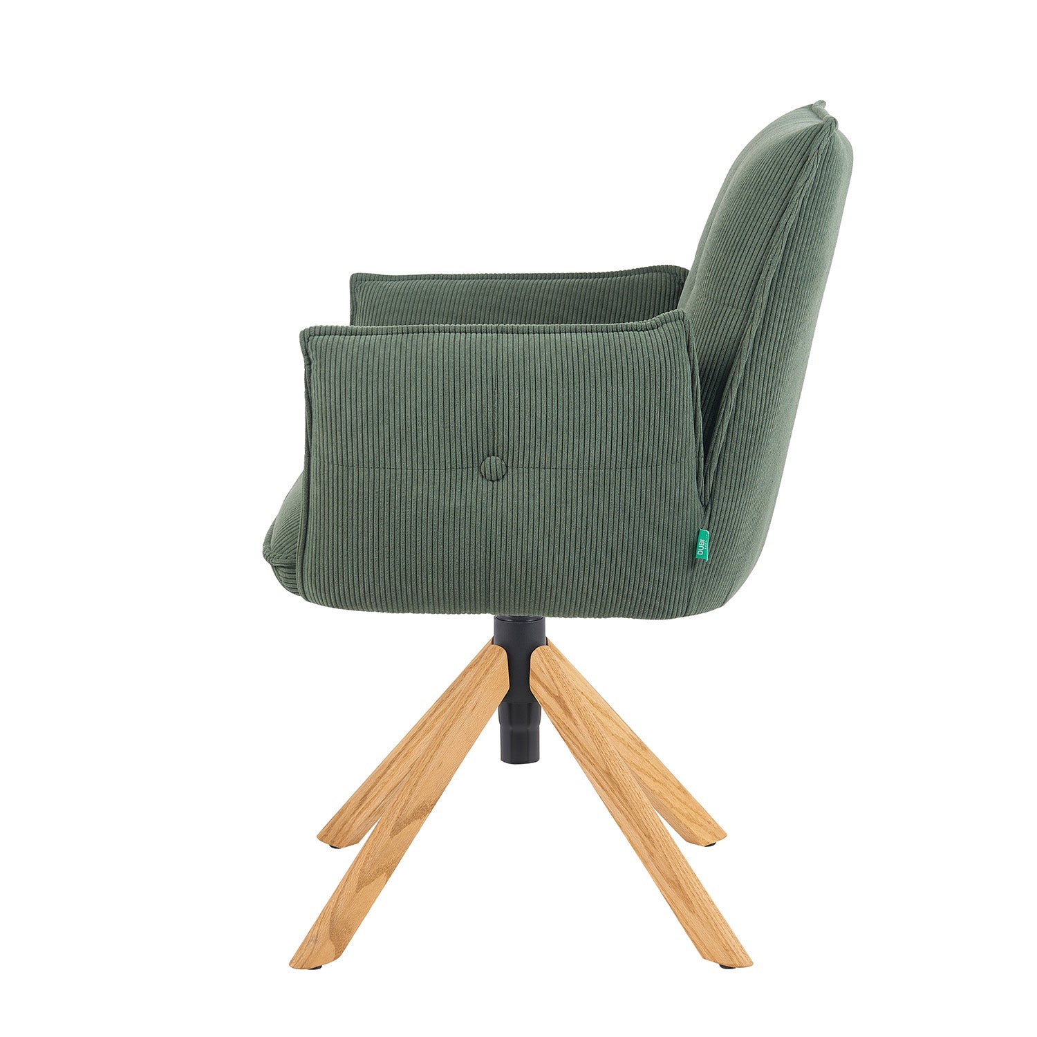 Mika-Paul 2er-Set - Armlehnenstuhl mit mini Cord Stoff