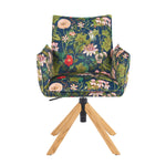 Mika-Paul 2er-Set - Armlehnenstuhl mit mini Cord Stoff