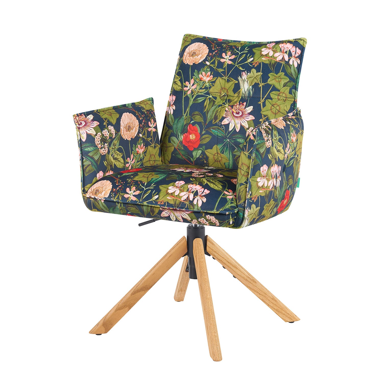 Mika-Paul 2er-Set - Armlehnenstuhl mit mini Cord Stoff