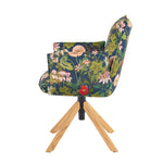 Mika-Paul 2er-Set - Armlehnenstuhl mit mini Cord Stoff