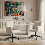 Mika-Malu 2er-Set - Bürostuhl mit Cord Stoff Bezug