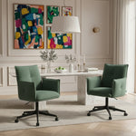 Mika-Malu 2er-Set - Bürostuhl mit Cord Stoff Bezug