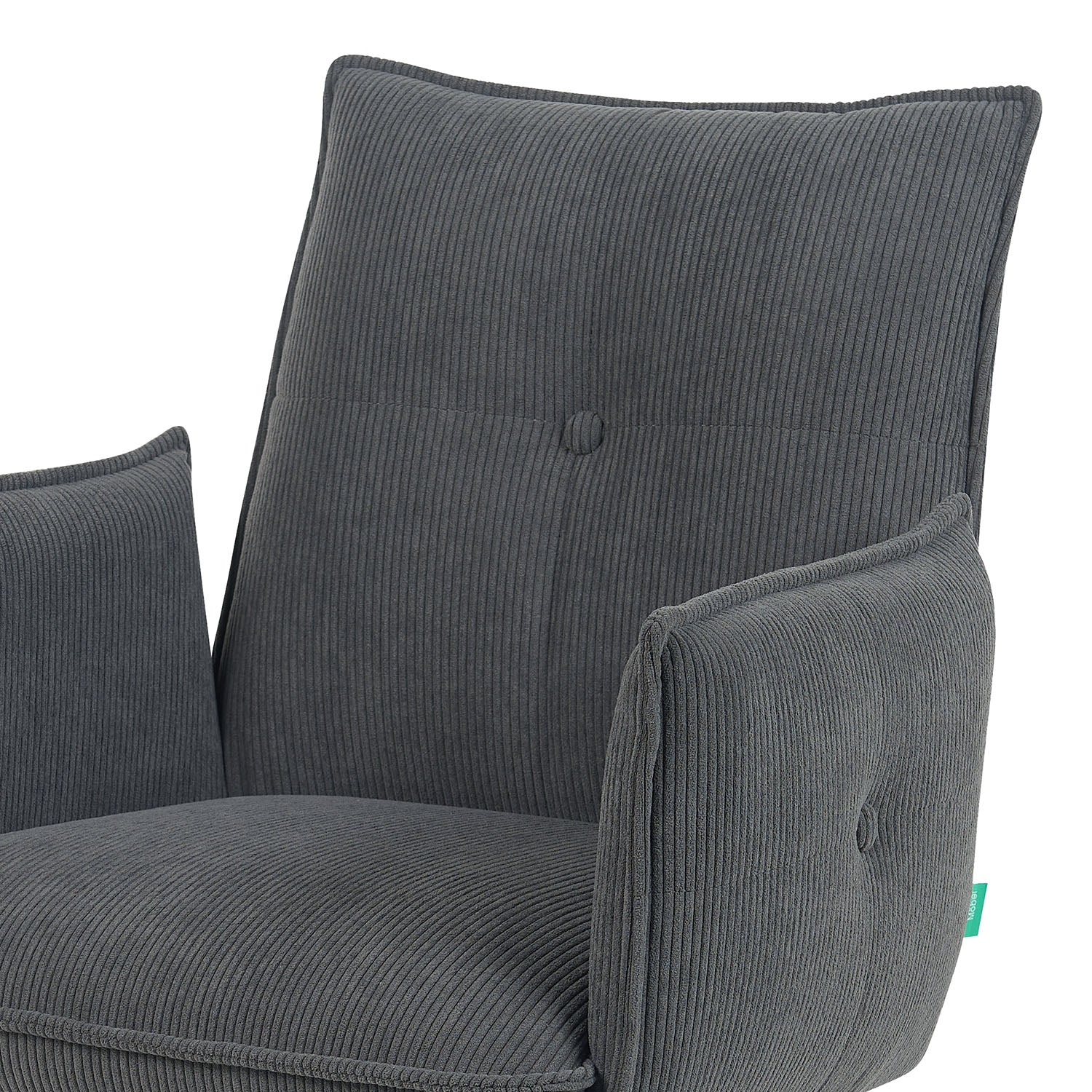 Mika-Malu 2er-Set - Bürostuhl mit Cord Stoff Bezug