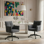 Mika-Malu 2er-Set - Bürostuhl mit Cord Stoff Bezug