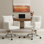 Mika-Malu 2er-Set - Bürostuhl mit Cord Stoff Bezug