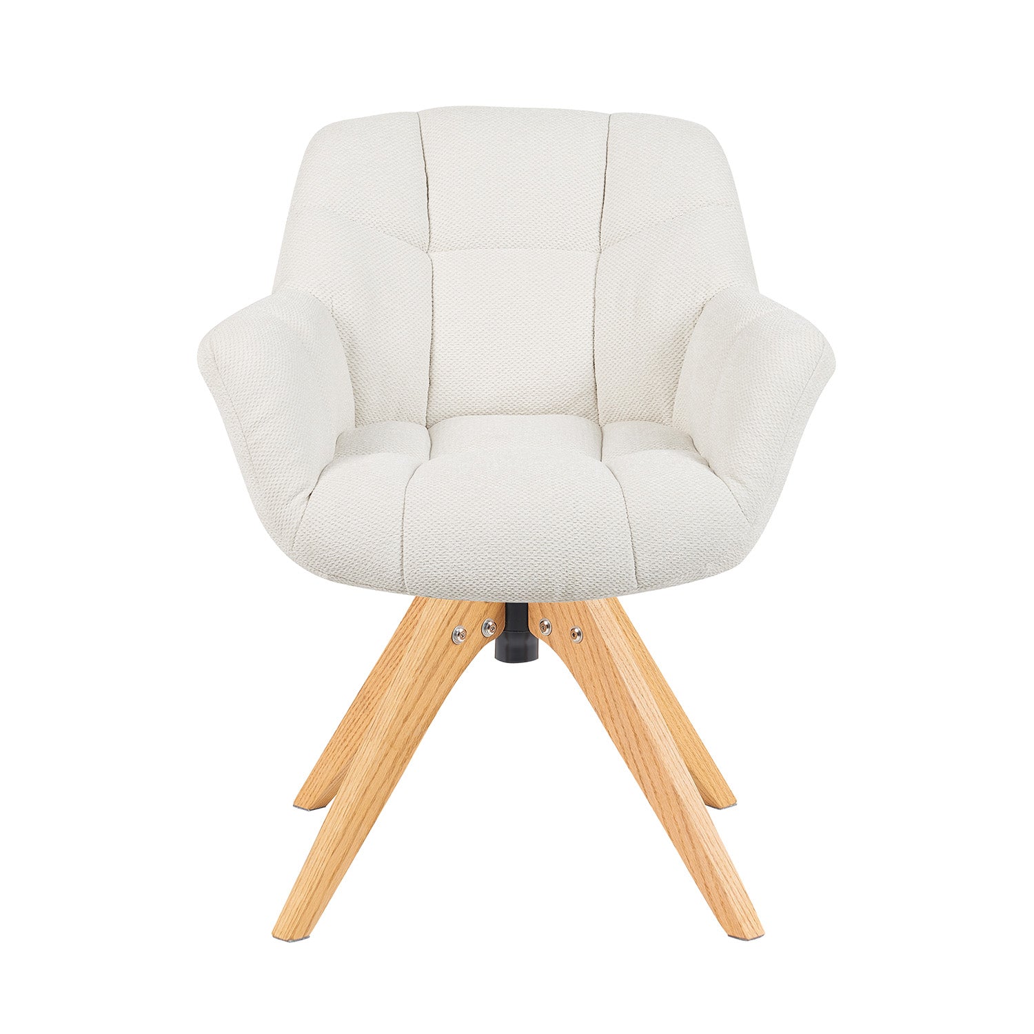 Mika-Nele 2er-Set - Schalenstuhl mit Massivholz Gestell aus Eiche