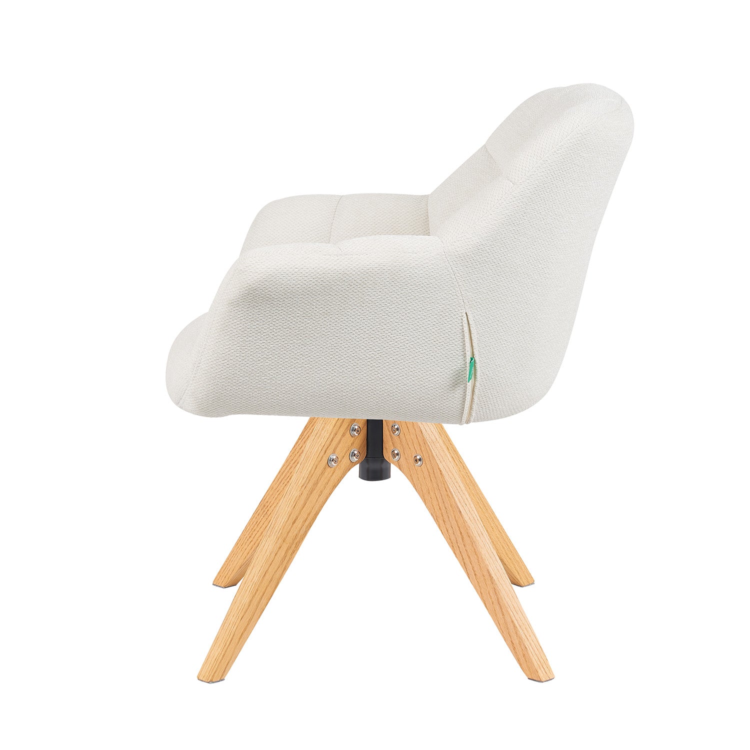 Mika-Nele 2er-Set - Schalenstuhl mit Massivholz Gestell aus Eiche