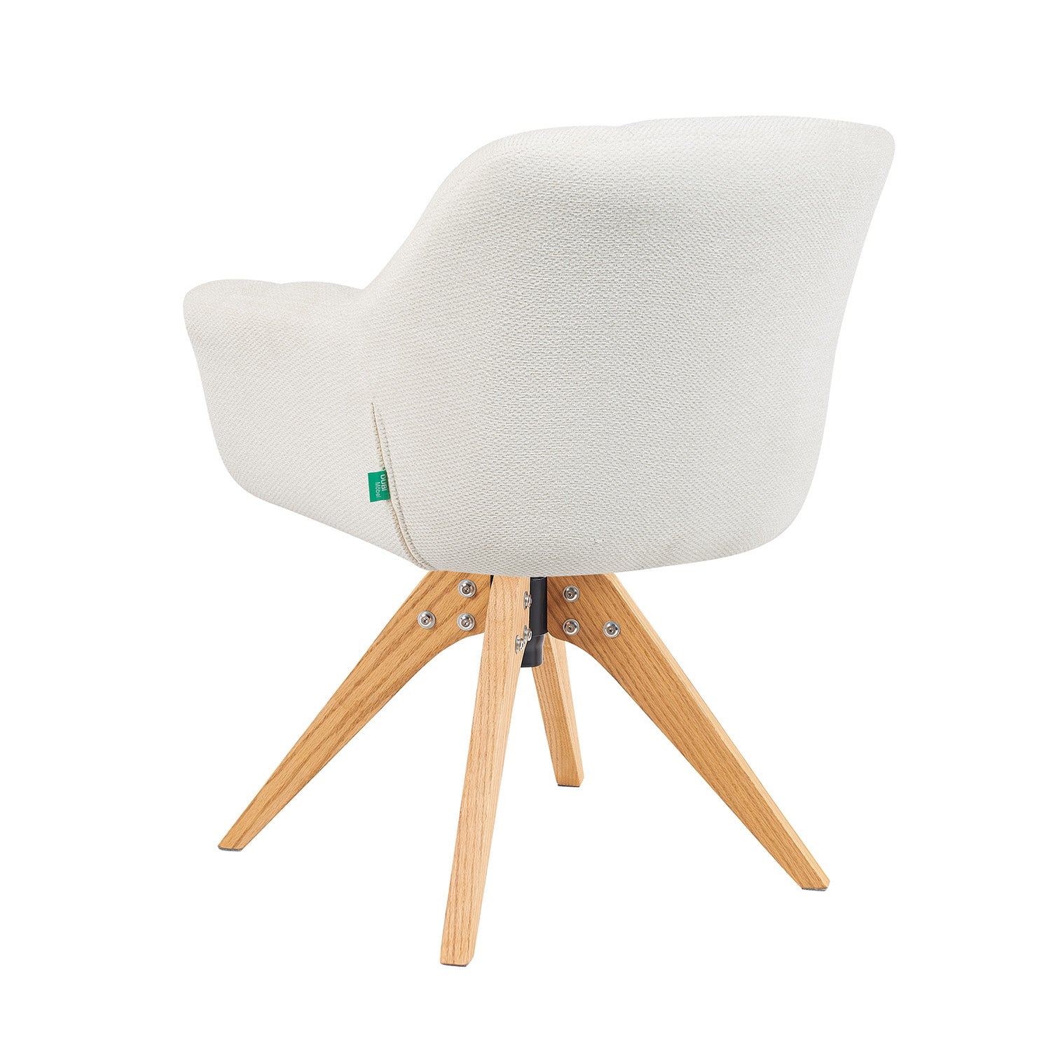 Mika-Nele 2er-Set - Schalenstuhl mit Massivholz Gestell aus Eiche