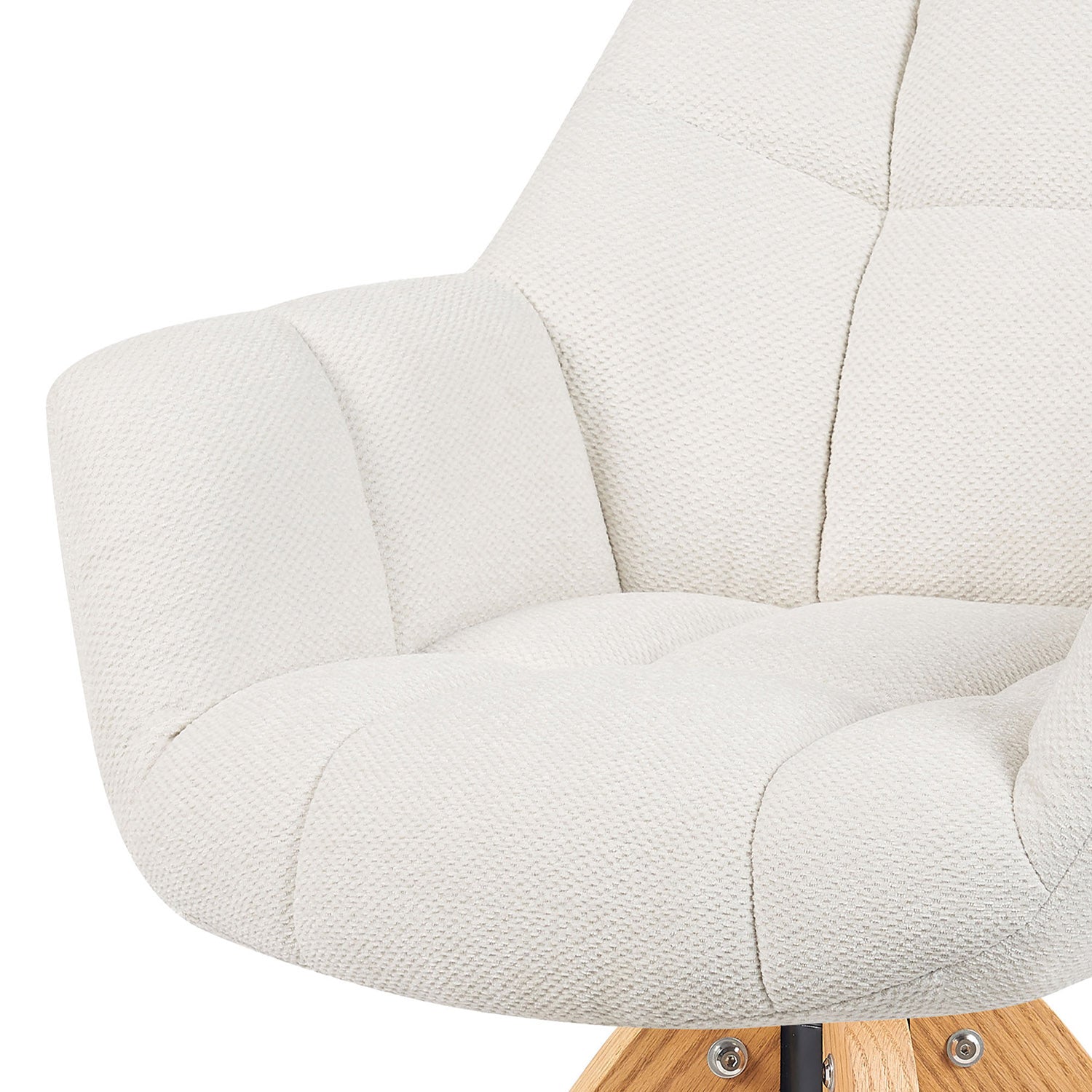 Mika-Nele 2er-Set - Schalenstuhl mit Massivholz Gestell aus Eiche