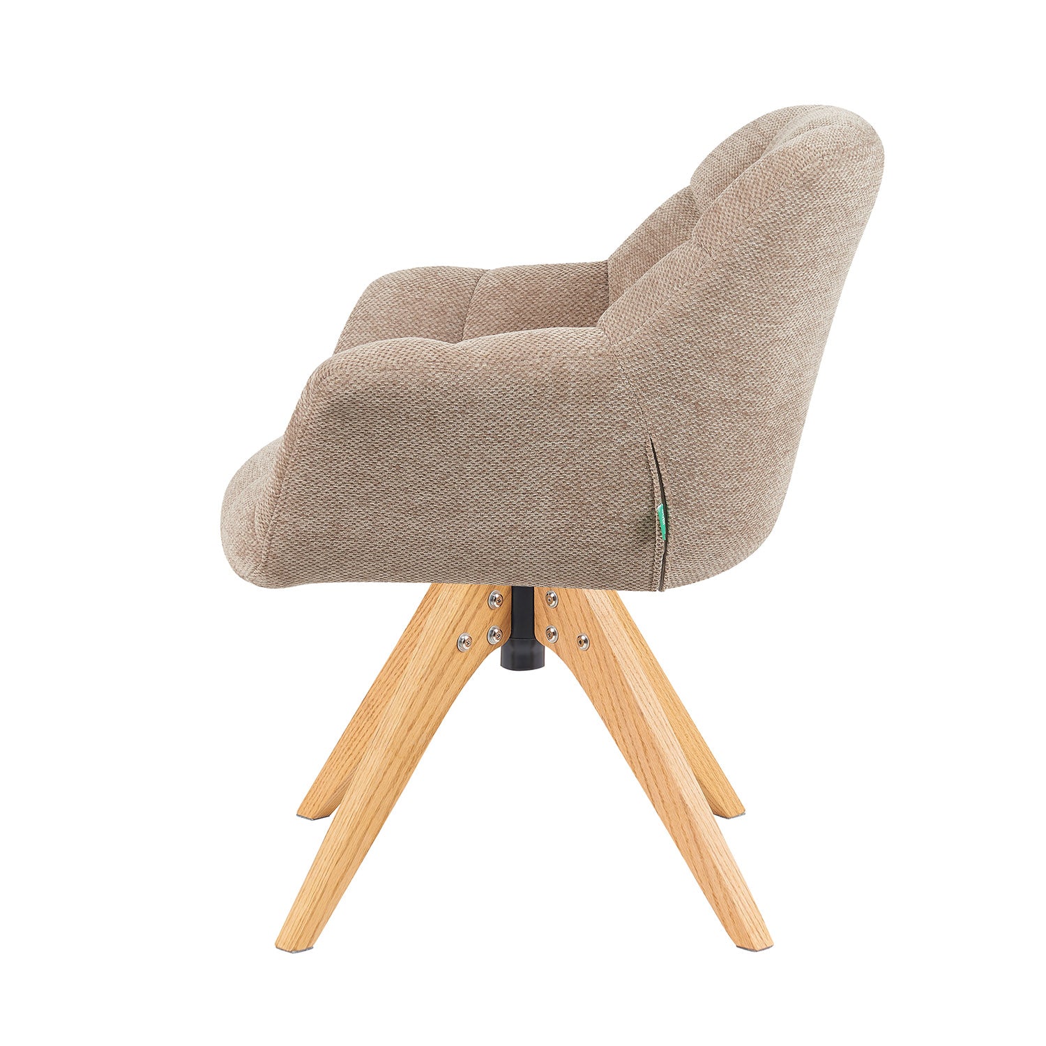 Mika-Nele 2er-Set - Schalenstuhl mit Massivholz Gestell aus Eiche