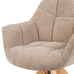 Mika-Nele 2er-Set - Schalenstuhl mit Massivholz Gestell aus Eiche