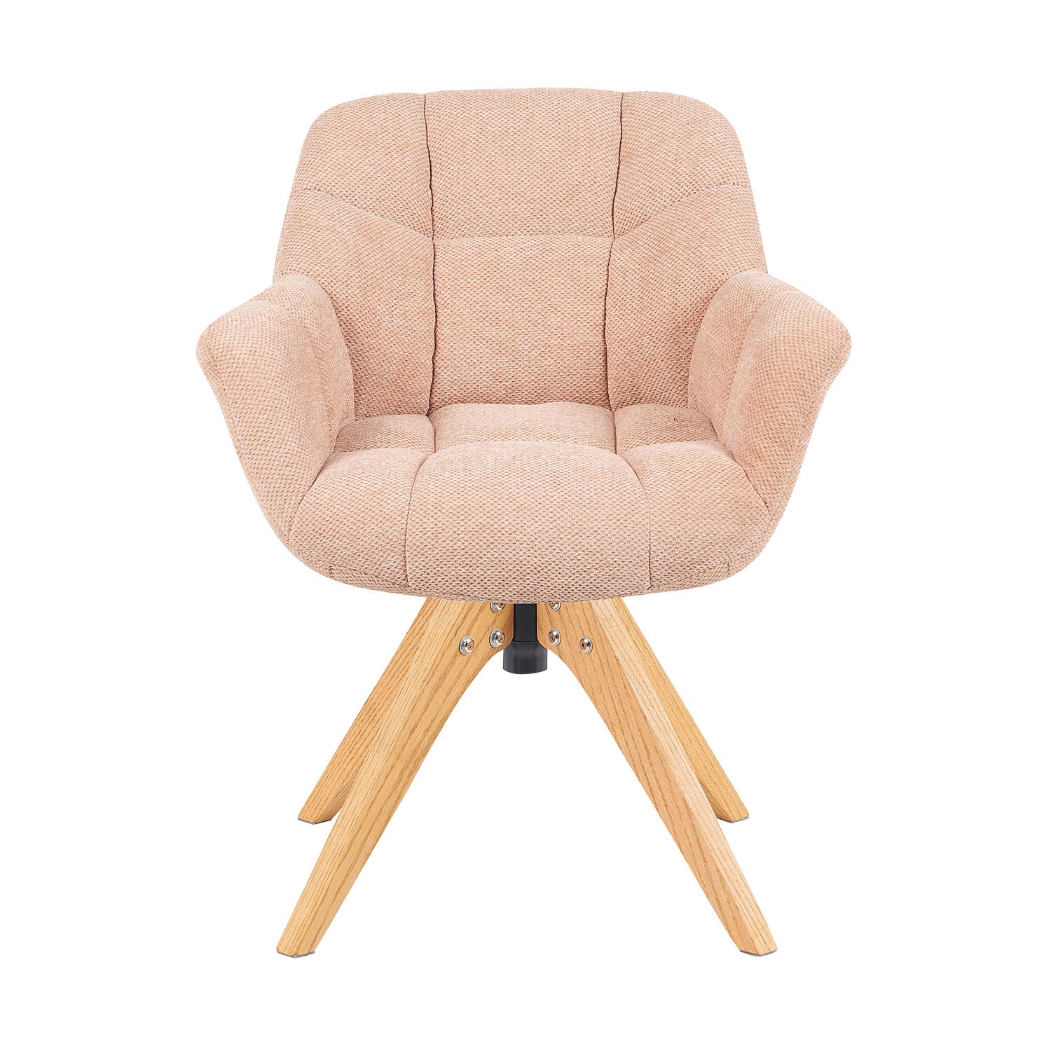 Mika-Nele 2er-Set - Schalenstuhl mit Massivholz Gestell aus Eiche