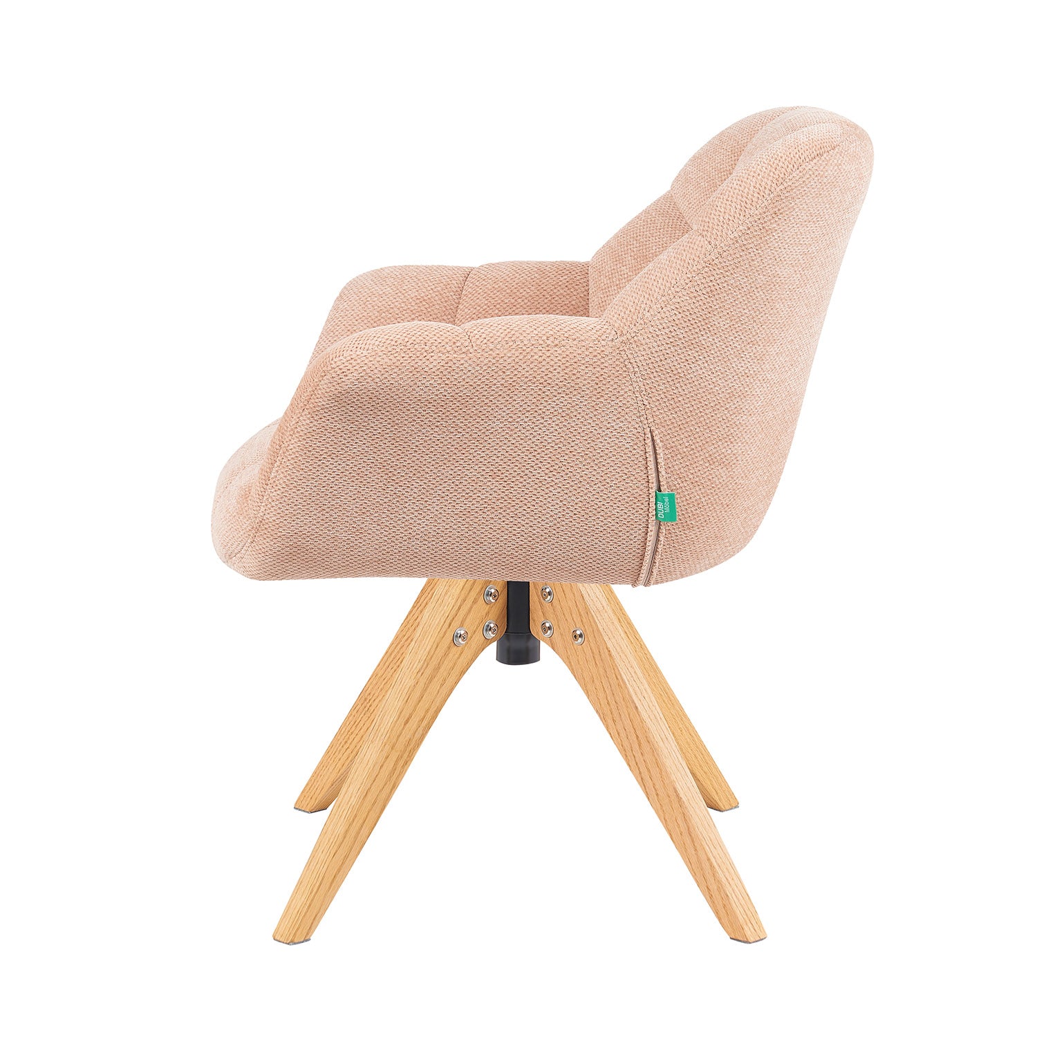 Mika-Nele 2er-Set - Schalenstuhl mit Massivholz Gestell aus Eiche