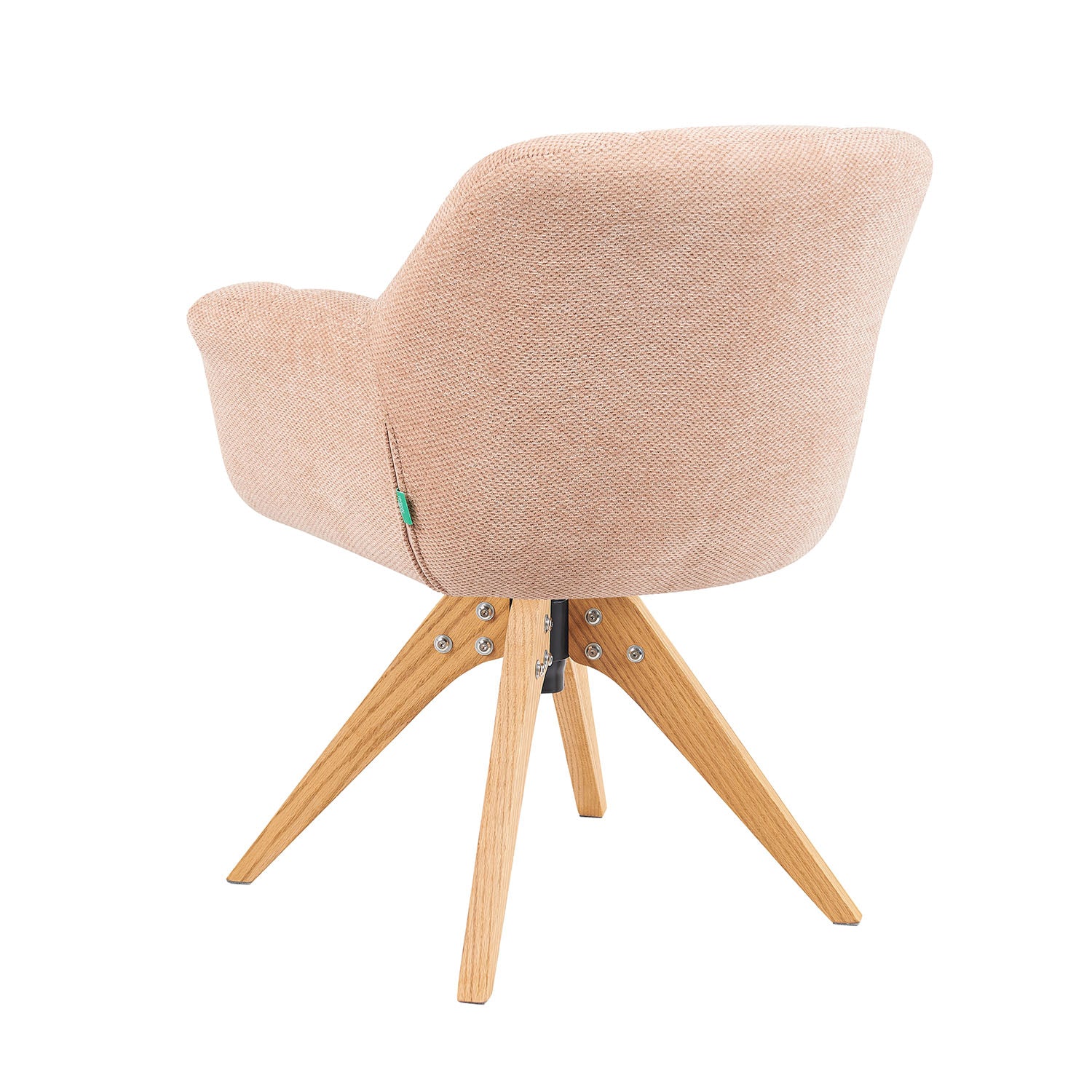 Mika-Nele 2er-Set - Schalenstuhl mit Massivholz Gestell aus Eiche