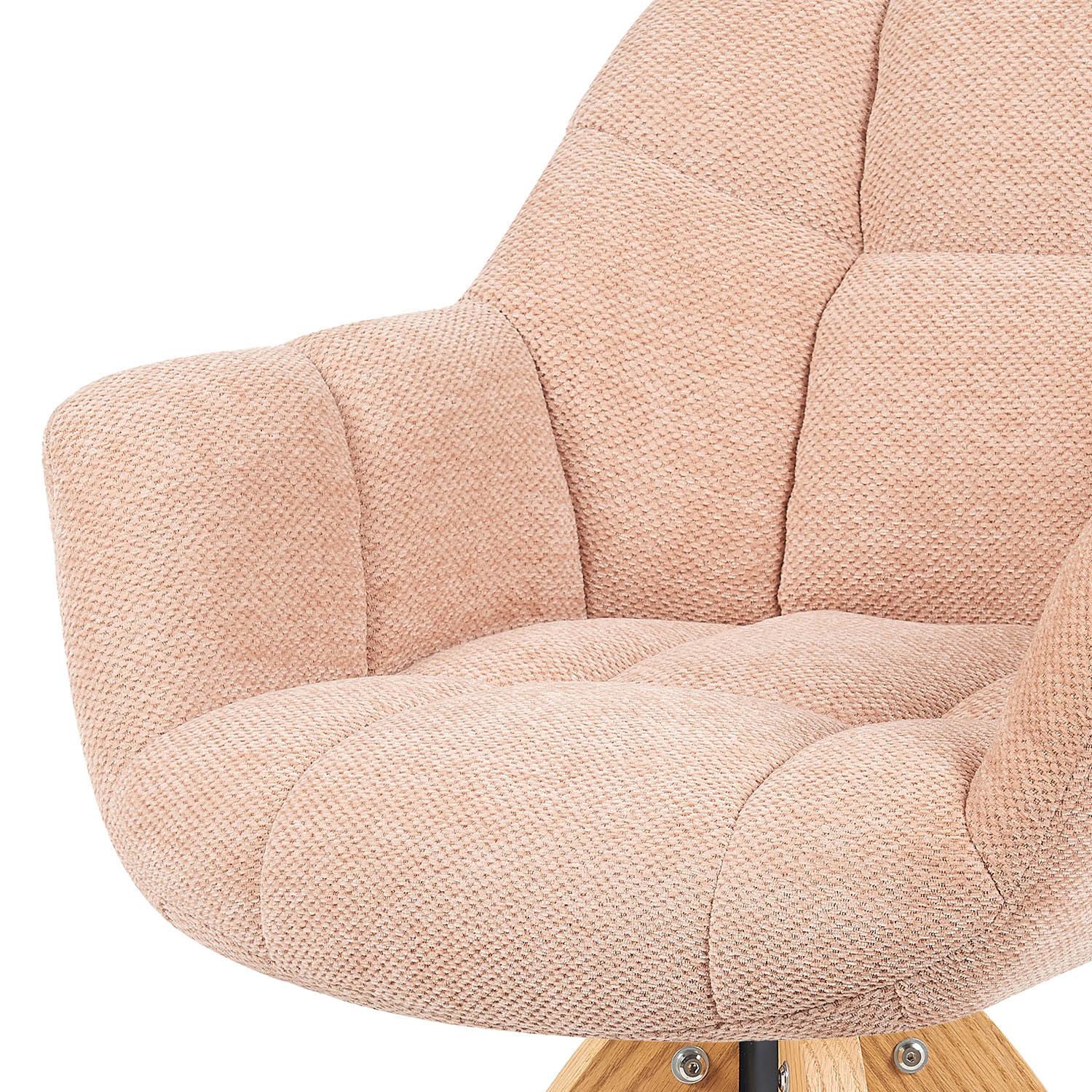 Mika-Nele 2er-Set - Schalenstuhl mit Massivholz Gestell aus Eiche